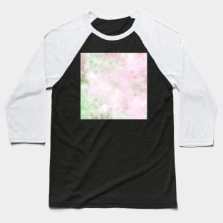 Delicate textured mandala in pink and green Baseball T-Shirt